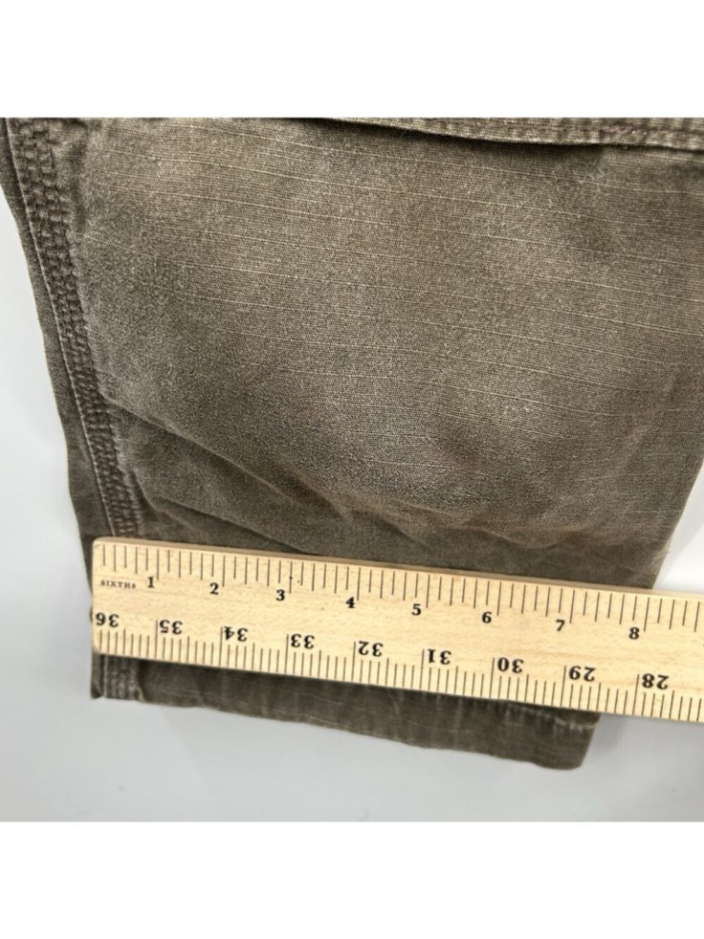 Carhartt B342 DFE Mens 32x32 Ripstop Double Front Knee Utility Cargo Pants Brown - Picture 7 of 16